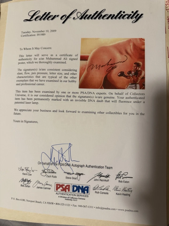 Muhammad Ali Autographed 16x20 Framed Photo - Image 2 of 2