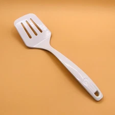 Good Cook Classic 12" White Melamine Slotted Spatula Cooking Turner - SHIPS FREE