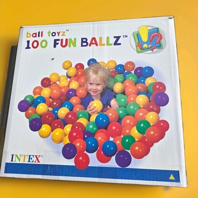 INTEX Fun Ballz 92 St (8cm)+34 St (7cm) Bälle mit Tragetasche   Spielspaß 