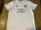 MANCHESTER UNITED 2018/19 Away Shirt - Extra Large Authentic Adidas Jersey