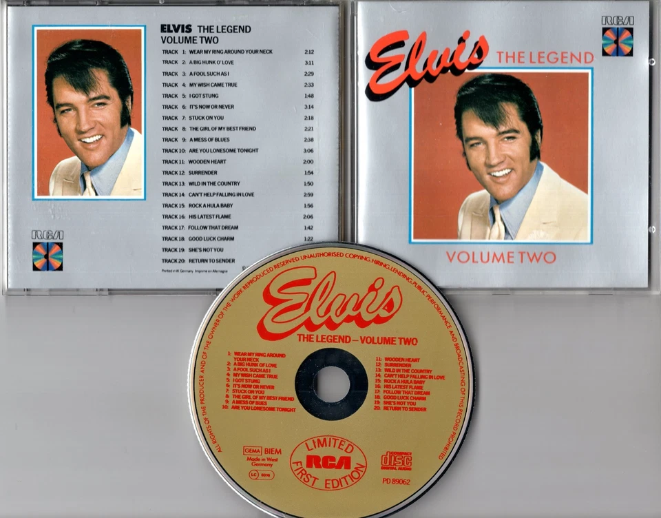 Elvis The Legend 3 CDs Box-Set © 1983 RCA German Limited Edition West Germany - Bild 4 von 4