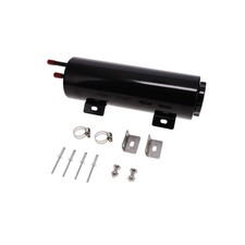 Black Universal 3 X 9 Stainless Steel Radiator Overflow Tank Catch Can
