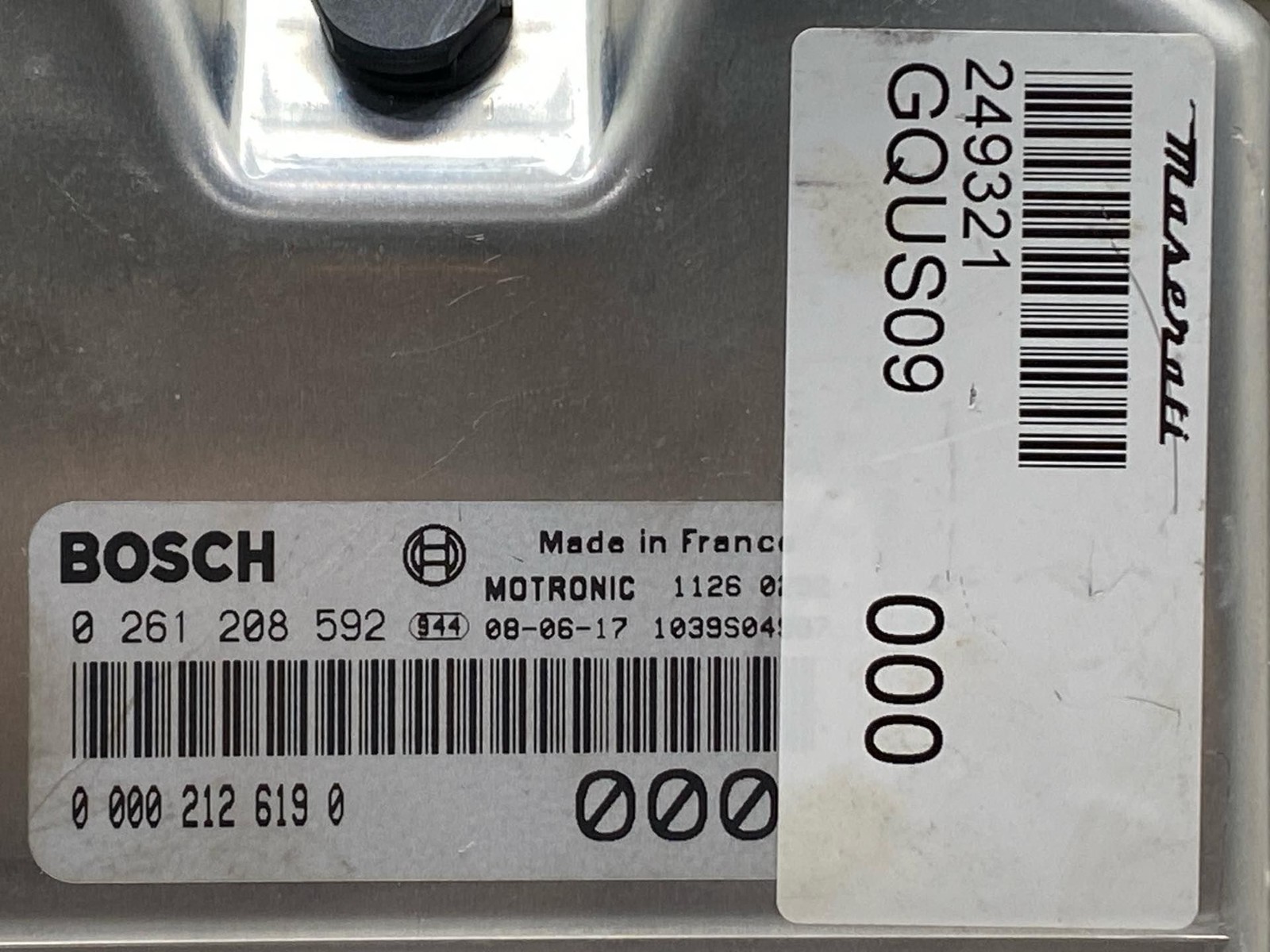 2009 Maserati Quattroporte Engine Control Module Computer ECU OEM 0261208592