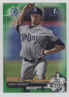 2017 Bowman Chrome Prospects Green Refractor 92/99 Chris Paddack #BCP243 1kk