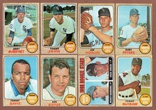 1968 Topps (8) White Sox #14 #72 #125 #210 #265 Davis #259 Boyer #287 #413   EX