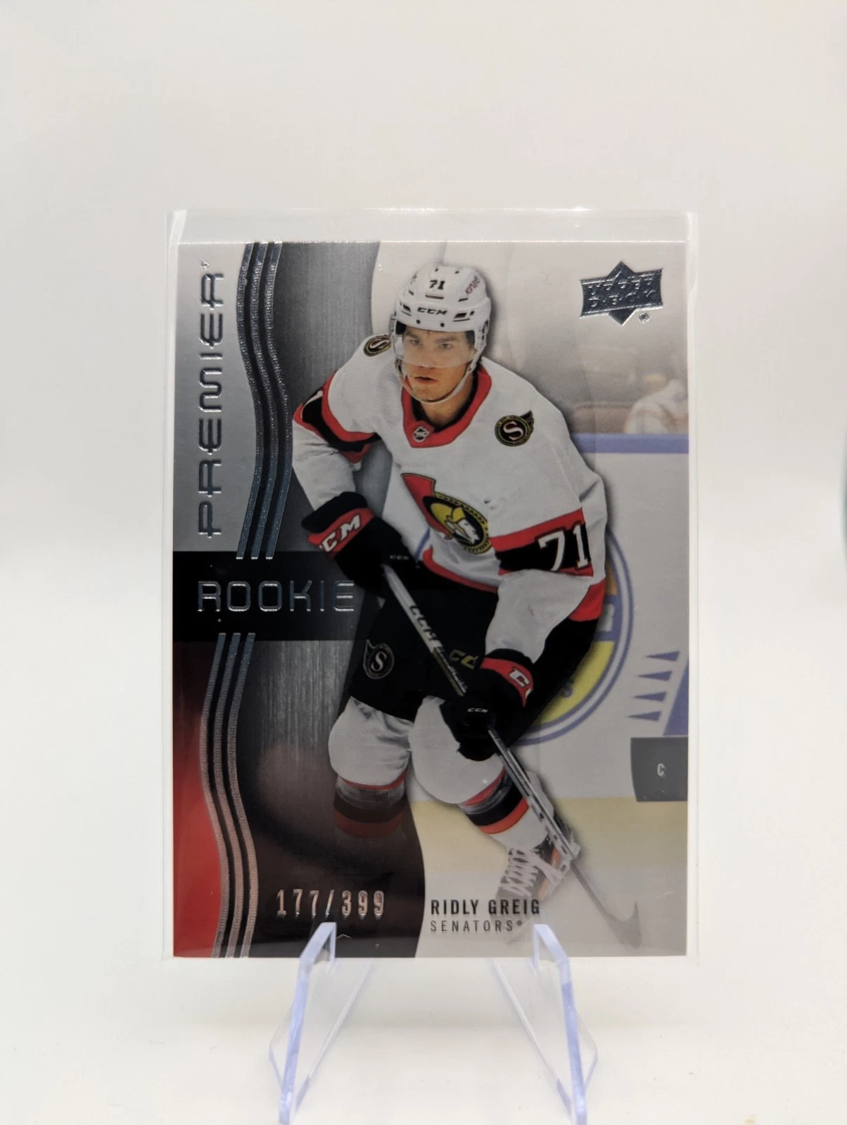 23-24 NHL Upper Deck Premier Ridly Greig Ottawa Senators /399 Rookie #127