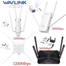 Indoor Outdoor Wireless Router Long Range Wifi Extender AX3000 AC1200 Mesh Wifi