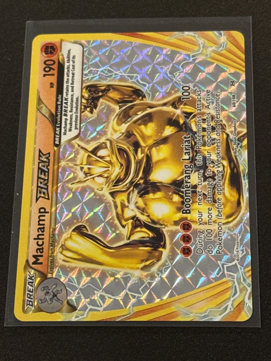 アメリカ購入品 表面はほぼ無傷 Machamp Machamp Pokémon TCG Evolutions Rare Individual Collectible Card