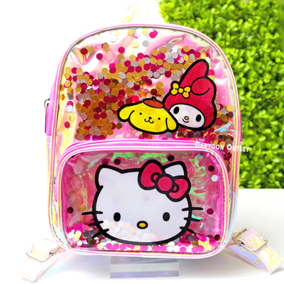 hello kitty backpack claire's 50th Anniversary Clear and Cute Cosplay Mini-Backpack adding a touch of whimsy to her charming design Clear Hello Kitty Backpack