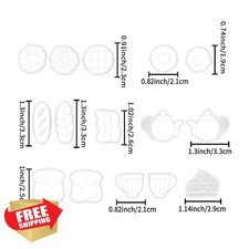 Xaekicr Food Shape Polymer Clay Cutters Set Earring Tools