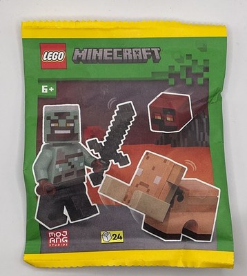 LEGO MINECRAFT POLYBAG FOIL FIGURE SET 662503 NETHER HERO + MAGMA CUBE + BABY