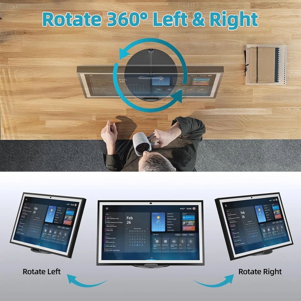 Tiltable Show 21 Stand, No Assembly, Rotatable Base - Image 4 of 4