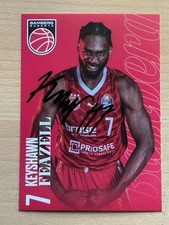 Keyshawn Feazell Bamberg Baskets Autogrammkarte original signiert #46266