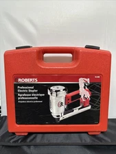 ROBERTS 3/16 in. Crown, 20-Gauge Electric Stapler with Carrying Case