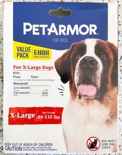 PetArmor Flea and Tick Treatment for Extra-Large Dogs 89-123 lbs - 6 Pack