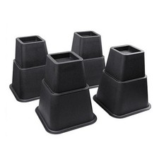 Rehausseurs de lit réglables en plastique, lève-tables robustes, rangement