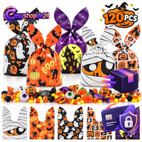 Halloween GeschenktüTen 120 StüCk Mit Hasenohren 6 Gruselige Designs