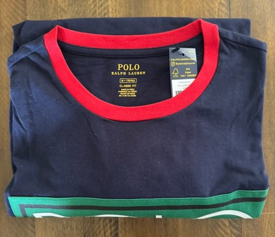 Ralph Lauren Polo Hi Tech Long Sleeve Shirt Spell Out NWT Medium p