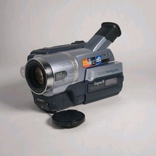 Sony Handycam DCR-TRV140 NTSC Digital 8 w/Nightshot Bundle TESTED WORKING
