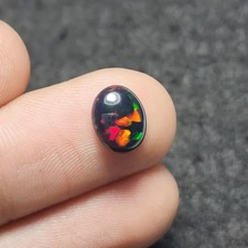 Natural Ethiopian Wello Fire Opal Cabochon Gemstone 5x7mm Loose AAA 02