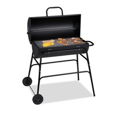 Barbacoa parrilla de carbón asador portátil 4 ruedas 11 kg barbacoa portátil