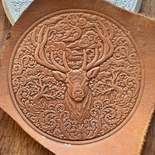 3D Celtic Deer Antler Leather Embossing Mold Custom Stamping DIY Die Craft Tools
