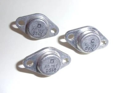 Paire AD161 + AD162 – Transistors germanium complémentaires - Bild 1 von 2