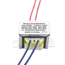 24V/10W AC/AC Power Transformer, 120V to 24V Transformer with 2Hole Mount
