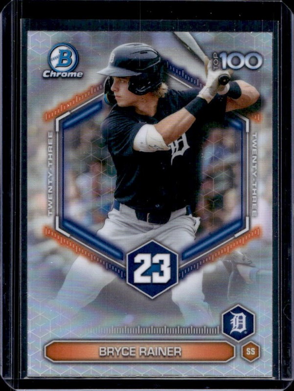 2026 Bowman Bryce Rainer Scouts Top 100 Chrome #BTP-23 Tigers