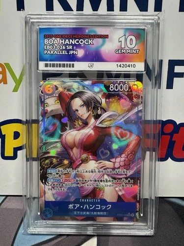 One Piece CCG TCG Boa Hancock EB03-026 SR Alternate Art Ace 10 Japanese
