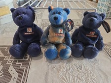 Denver Broncos Plush Bears Set - Elway 7, Davis 30, McCaffrey 87