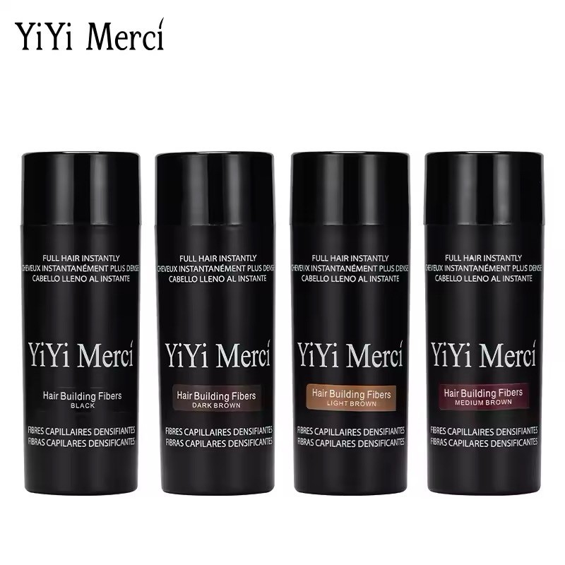Poudre de cheveux noir volumateur kératine anti-calvitie