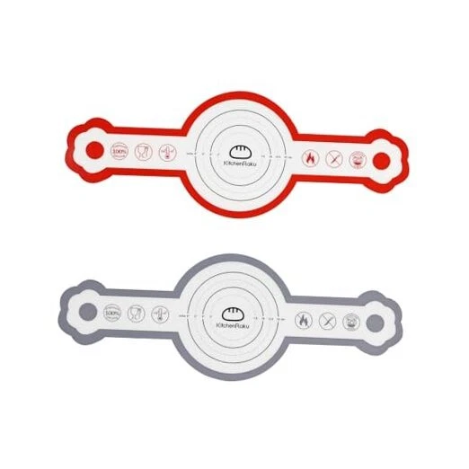 2 Pcs Silicone Bread Sling for Dutch Oven, Non-Stick Bread Baking Mat Set,