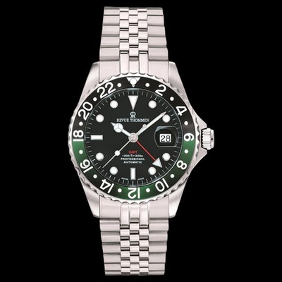 REVUE THOMMEN Diver GMT AUTOMATIK Herren-Armbanduhr Edelstahl 17572.2238 NEU!!!