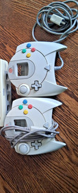 Untested Sega Dreamcast System with 2 Controllers and 2 Memory Cards - 5 Items