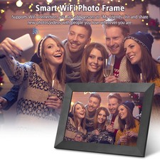 10.1" Smart WiFi Digital Picture Frame HD IPS Touchscreen Photo Video Album 16GB