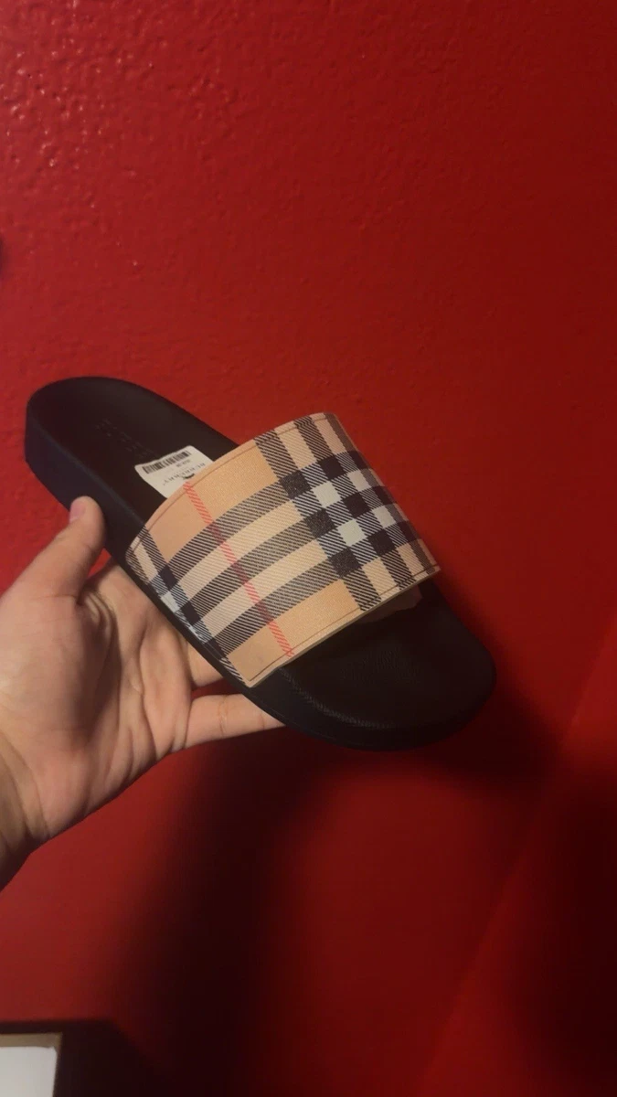 Burberry Check Slide Sandals for Women for sale - eBay