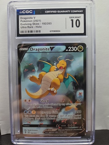 Dragonite V graded CGC 10 for sale on eBay