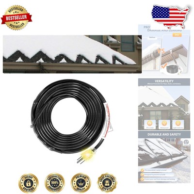 Self-Regulating 120V Heating Cable 75ft for Instant Hot Water & Freeze Control