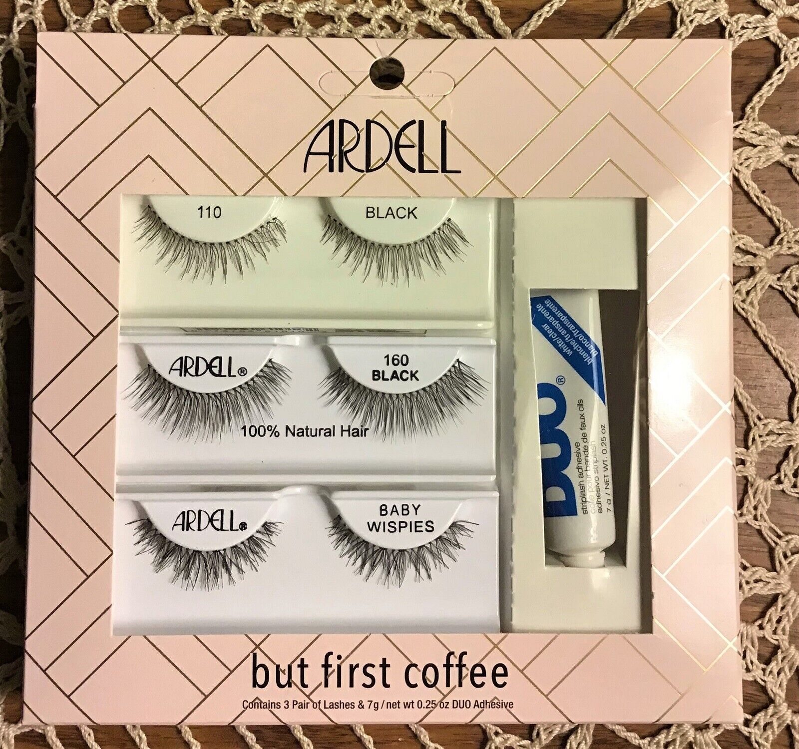 Ardell Lash Kits 3 Pairs Eye Lashes BUT FIRST COFFEE FREE SHIPPING!
