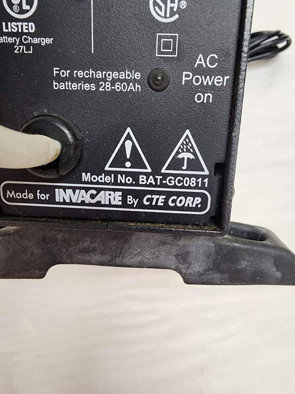 **TESTED** INVACARE BATGC0811 BATTERY CHARGER Power Supply for Power Chairs CTE eBay