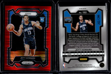 2023-24 Panini Prizm Basketball Red Seismic Prizm Rookie #132 Jett Howard /299