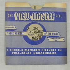 Vintage 1940's Sawyer View-Master Reel 269 Old Covered Bridges New England