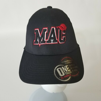 MAC One Touch Outdoor Cap Hat Adjustable New Seamless Quick Wick Cool Dry Black