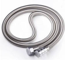 Super Springy 2m Stainless Steel Shower Hose - Flexible, Stretchy, Pliable, Bath