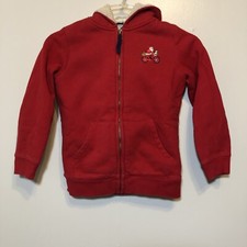 Lands End Red Boys Santa Christmas Jacket Size Large
