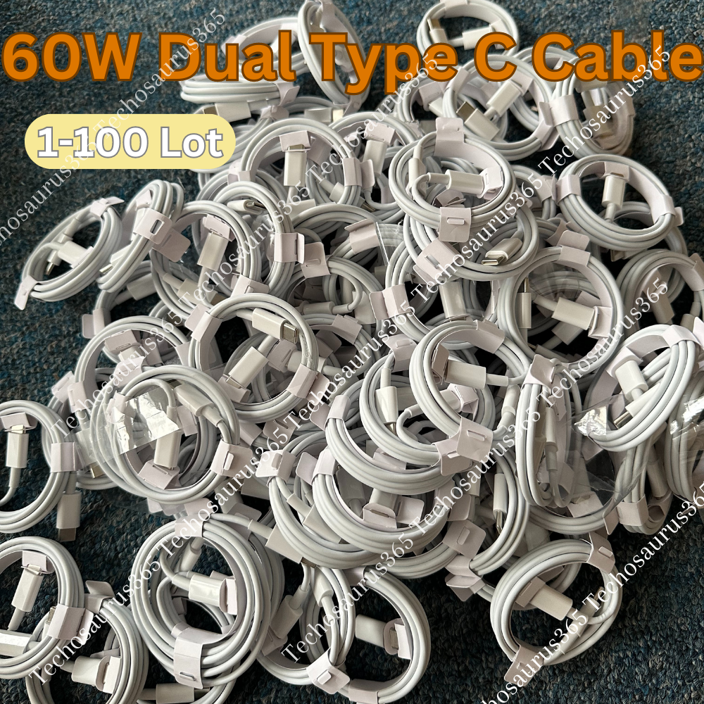 Lot 60W USB-C to Type-C Cable 3/6Ft PD Fast Charger For Samsung Macbook iPad Pro