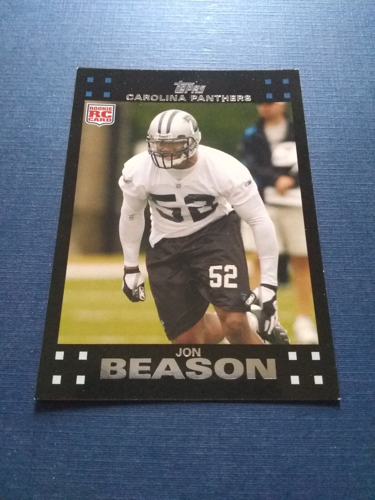 2007 Topps Football Jon Beason Rookie Card #368 Set Break EX+