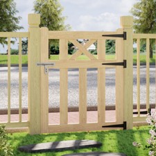 Wooden Gate Pedestrian Side Gate Garden Wood Yard Porch Fittings Latch