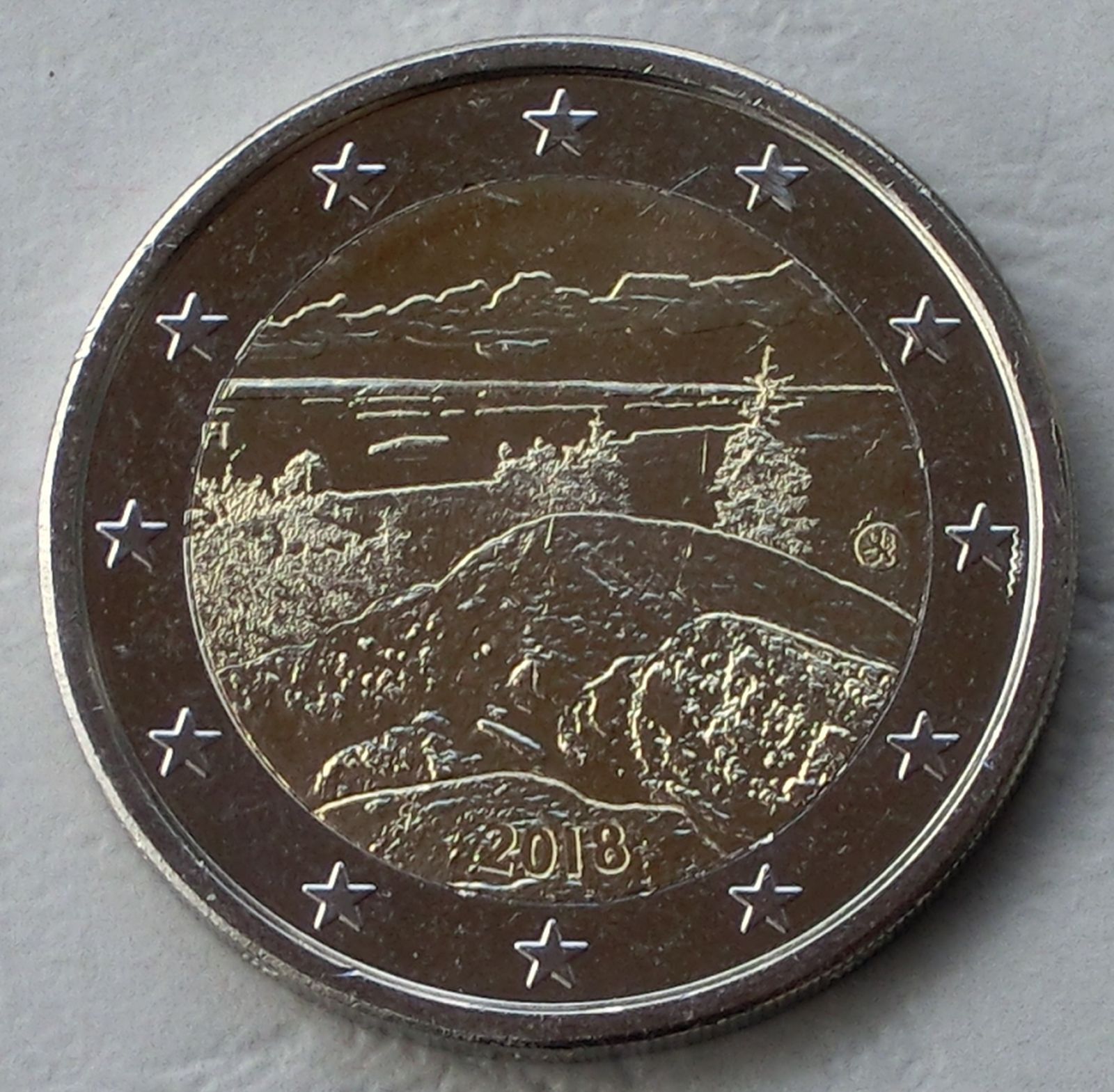 2 Euro Monnaie Commémorative Finlande 2018 Koli Splendide.